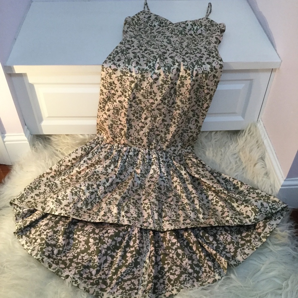 Jill Stuart Jacquard High/Low Midi Dress - Picture 7 of 7